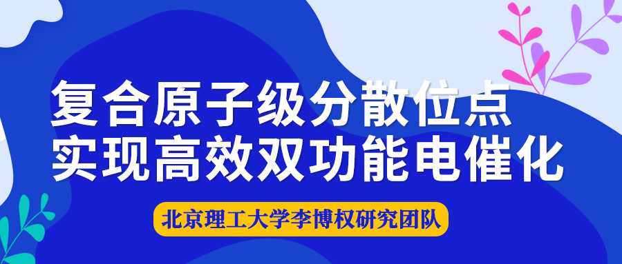 北京理工大学李博权研究团队：复合原子级分散位点实现高效双功能电催化