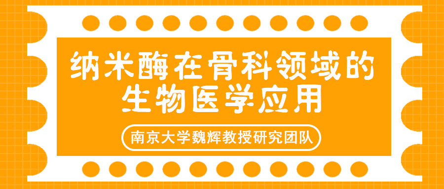 南京大学魏辉教授团队：纳米酶在骨科领域的生物医学应用