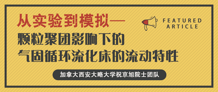 加拿大西安大略大学祝京旭院士团队：从实验到模拟—颗粒聚团影响下的气固循环流化床的流动特性