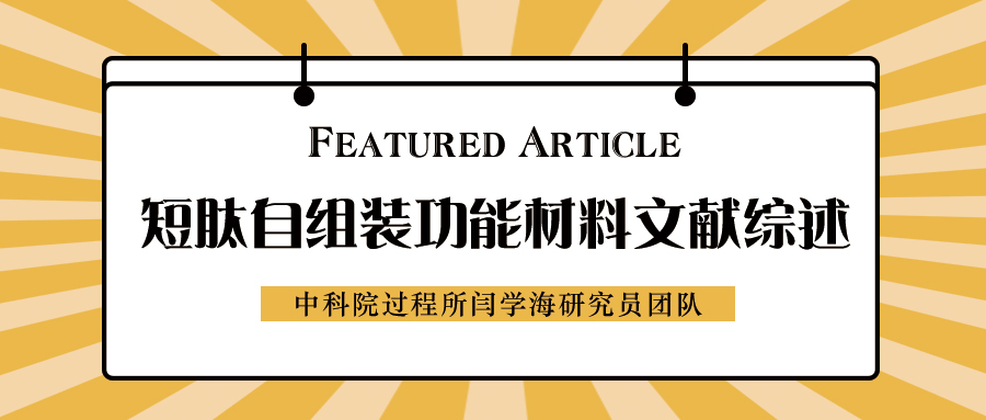 中科院过程所闫学海研究员团队：短肽自组装功能材料文献速览